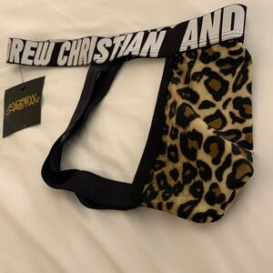 ANDREW CHRISTIAN leopard Jock / underwear NWT